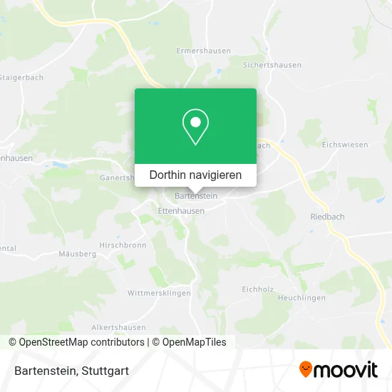 Bartenstein Karte
