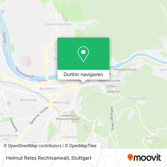 Helmut Reiss Rechtsanwalt Karte