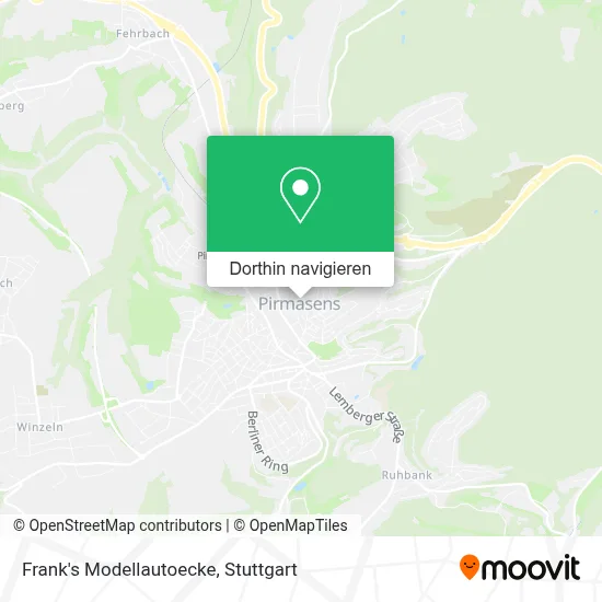 Frank's Modellautoecke Karte
