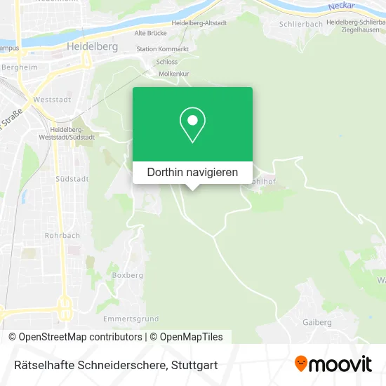 Rätselhafte Schneiderschere Karte