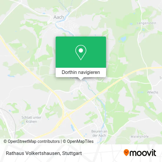 Rathaus Volkertshausen Karte