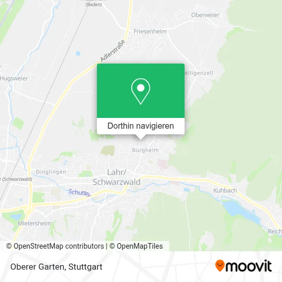 Oberer Garten Karte