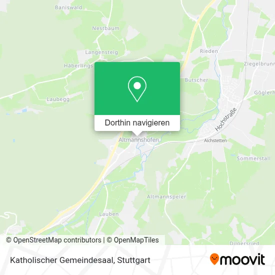 Katholischer Gemeindesaal Karte