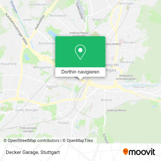 Decker Garage Karte