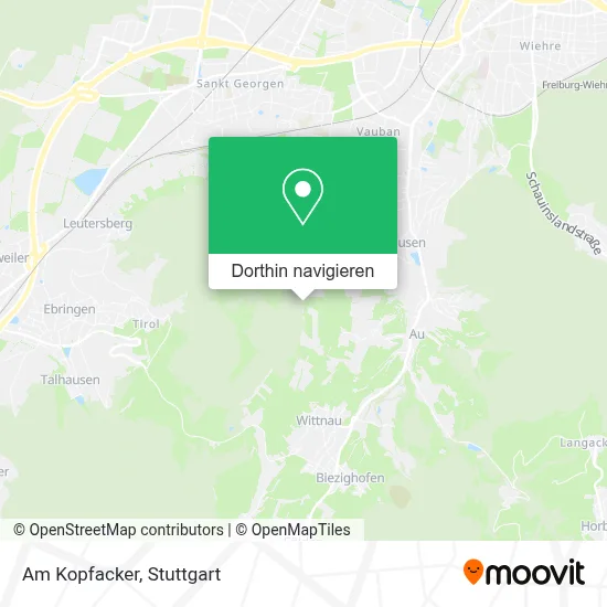 Am Kopfacker Karte