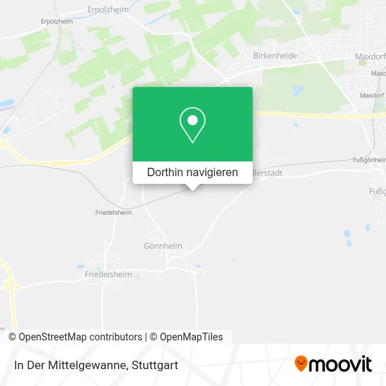 In Der Mittelgewanne Karte