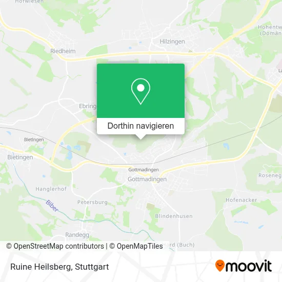 Ruine Heilsberg Karte