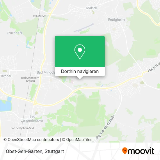 Obst-Gen-Garten Karte
