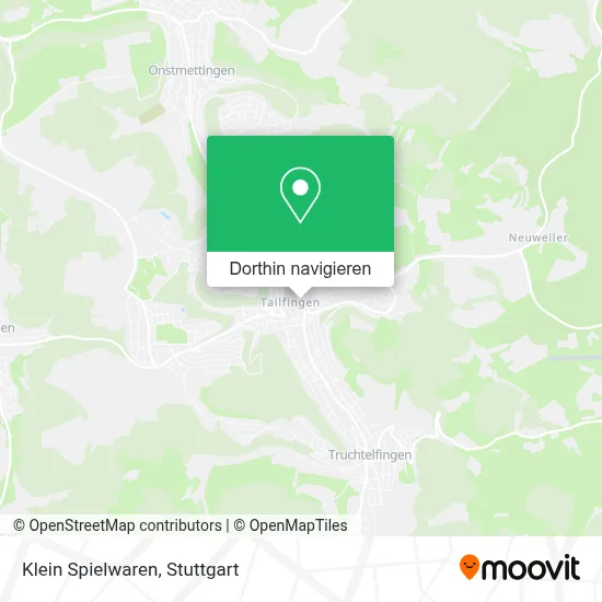 Klein Spielwaren Karte