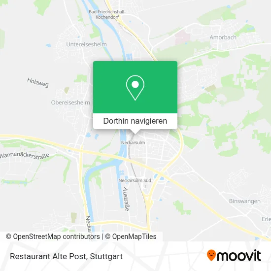 Restaurant Alte Post Karte