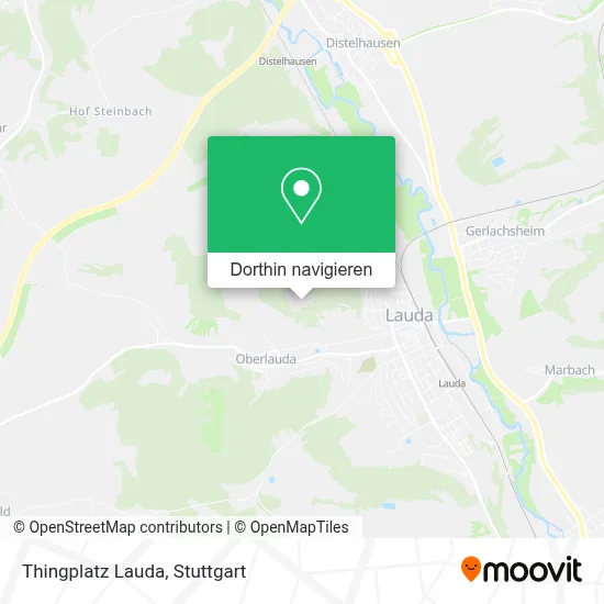Thingplatz Lauda Karte