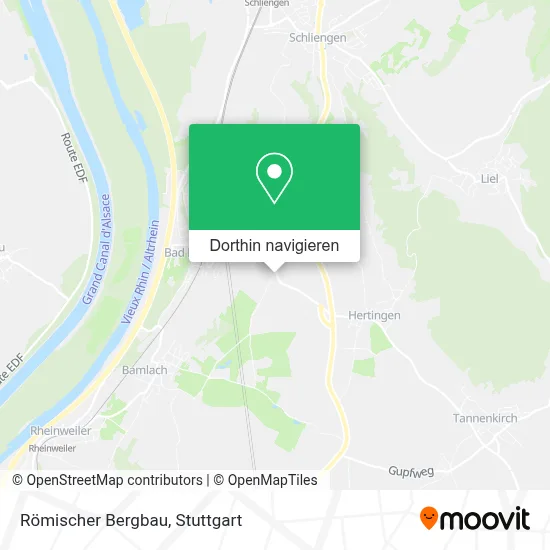 Römischer Bergbau Karte