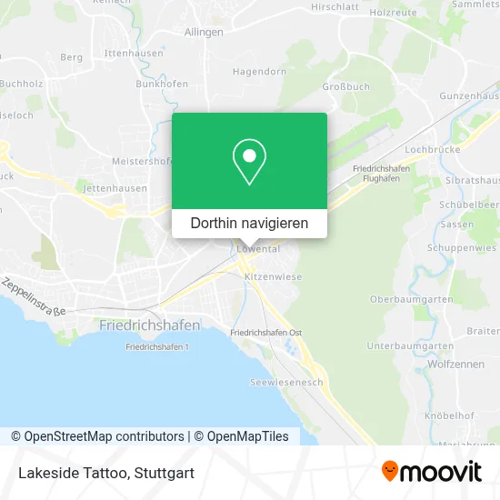 Lakeside Tattoo Karte