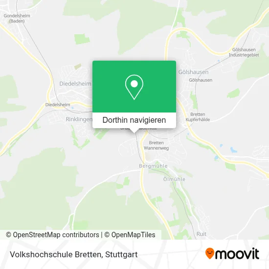 Volkshochschule Bretten Karte