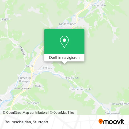 Baumscheiden Karte