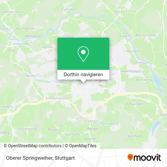 Oberer Springweiher Karte