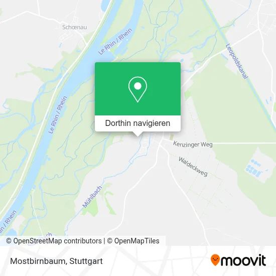 Mostbirnbaum Karte