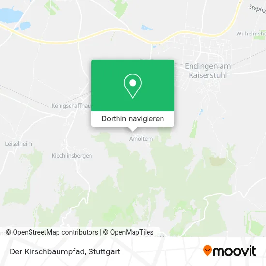 Der Kirschbaumpfad Karte