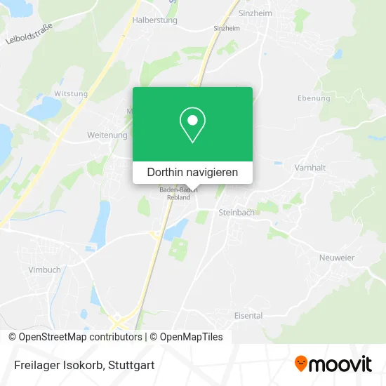 Freilager Isokorb Karte