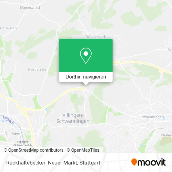 Rückhaltebecken Neuer Markt Karte