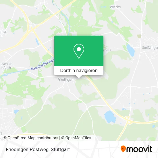 Friedingen Postweg Karte