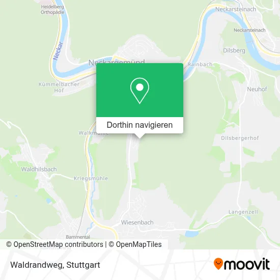Waldrandweg Karte