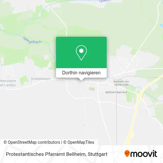 Protestantisches Pfarramt Bellheim Karte