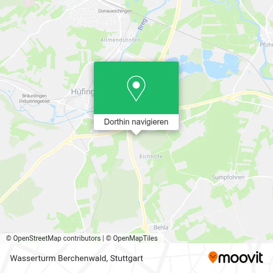 Wasserturm Berchenwald Karte