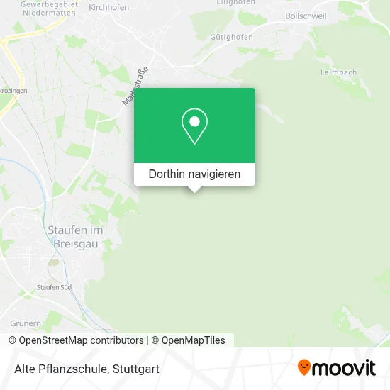 Alte Pflanzschule Karte