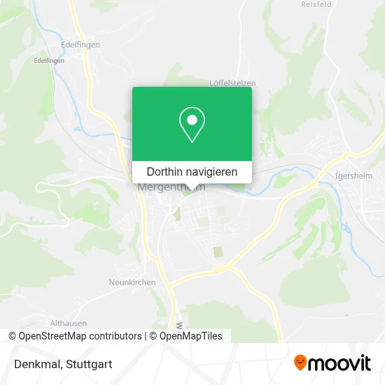 Denkmal Karte
