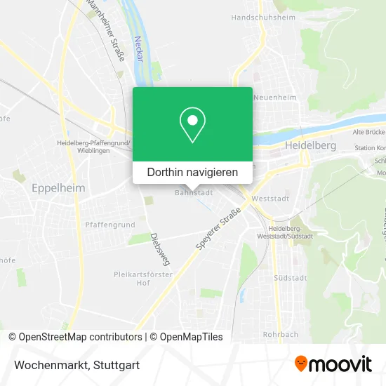 Wochenmarkt Karte