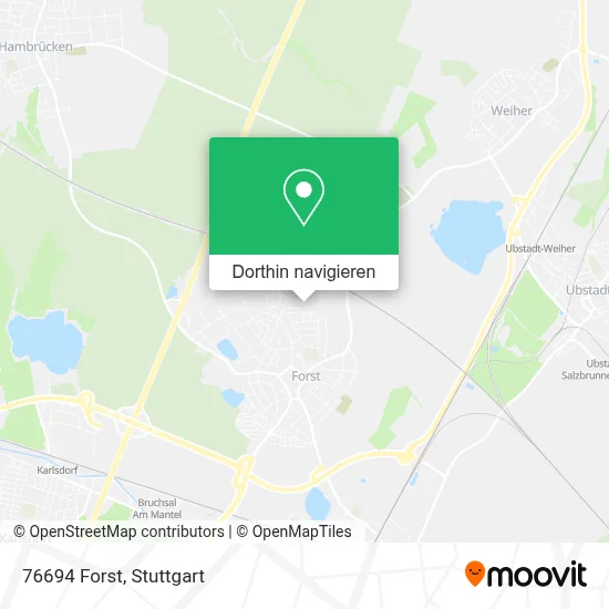 76694 Forst Karte