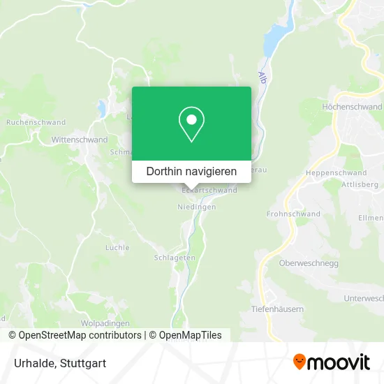 Urhalde Karte