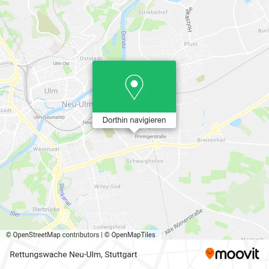 Rettungswache Neu-Ulm Karte