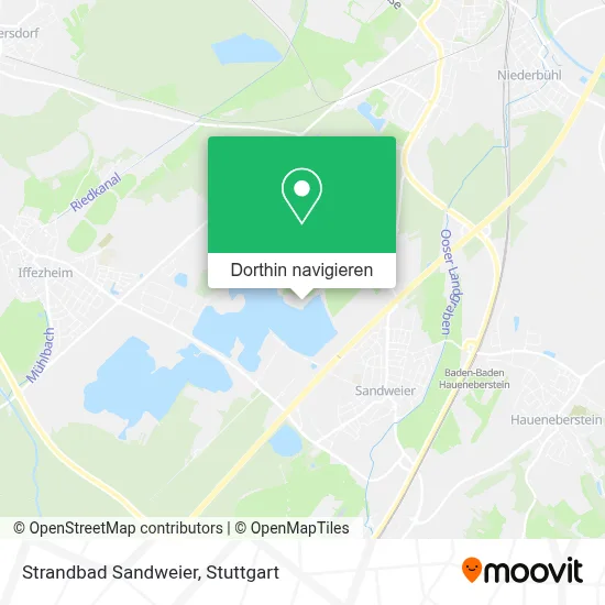 Strandbad Sandweier Karte