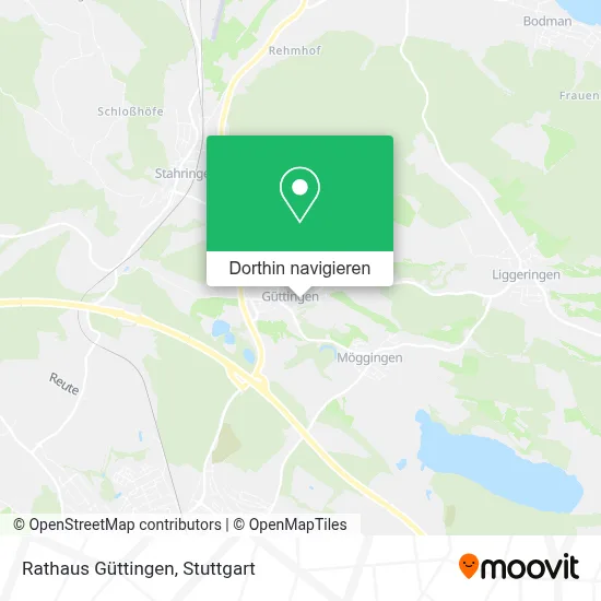 Rathaus Güttingen Karte