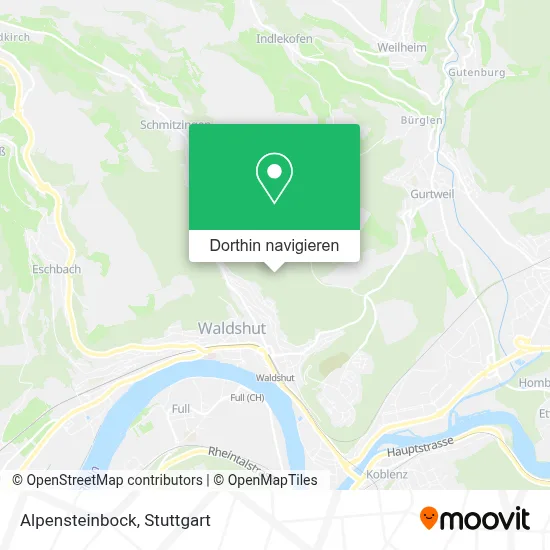 Alpensteinbock Karte