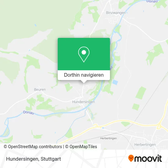 Hundersingen Karte