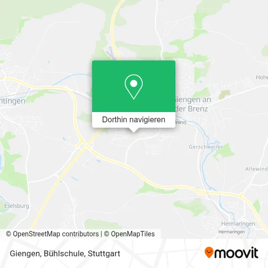 Giengen, Bühlschule Karte