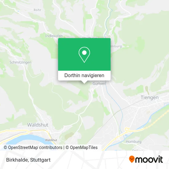 Birkhalde Karte