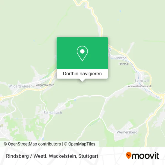 Rindsberg / Westl. Wackelstein Karte