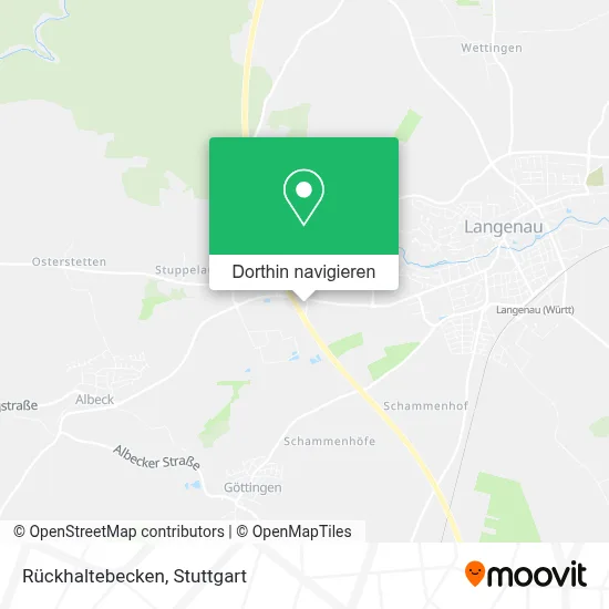 Rückhaltebecken Karte