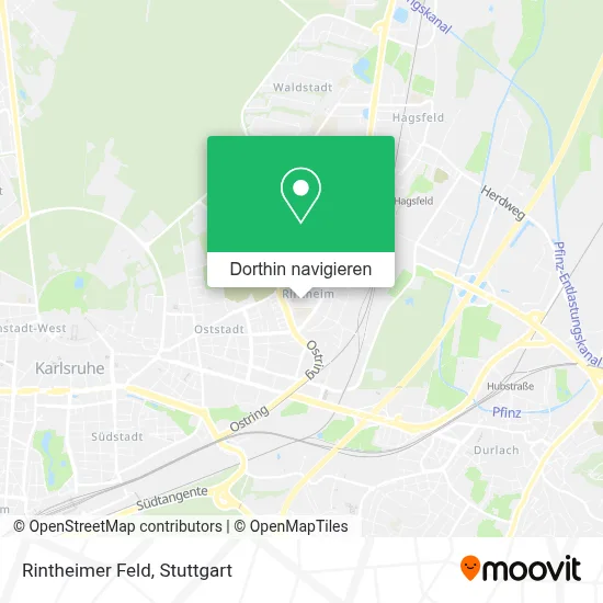 Rintheimer Feld Karte