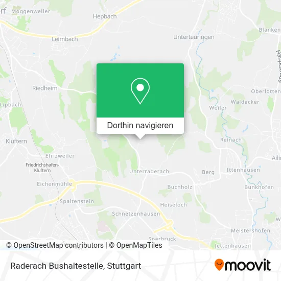 Raderach Bushaltestelle Karte
