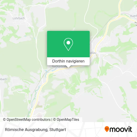Römische Ausgrabung Karte