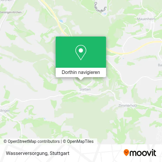 Wasserversorgung Karte
