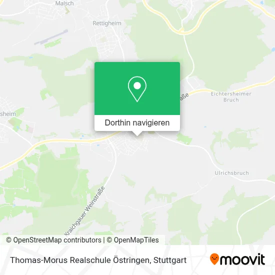 Thomas-Morus Realschule Östringen Karte