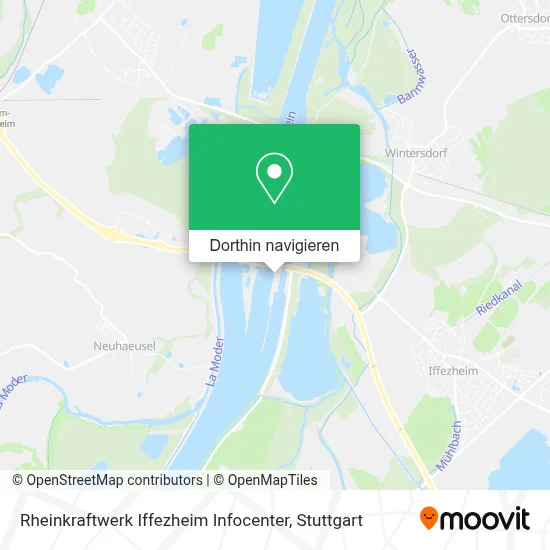 Rheinkraftwerk Iffezheim Infocenter Karte
