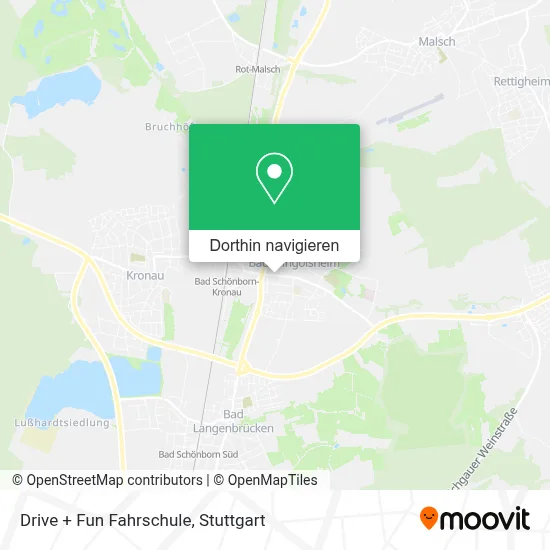 Drive + Fun Fahrschule Karte