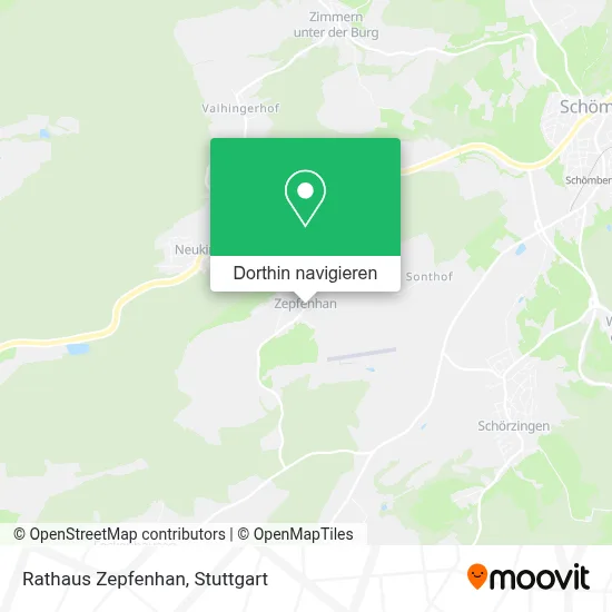 Rathaus Zepfenhan Karte
